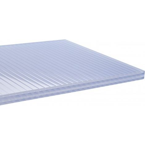 Plaque polycarbonate alvéolaire 4000 x 980 x 32mm - Coloris - Opaline, Epaisseur - 32 mm, Largeur - 98 cm, Longueur - 4 m (1/3)
