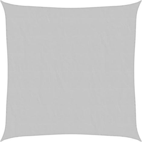 Voile d'ombrage gris clair 2 x 2 mètres, 100 % polyester Oxford (1/5)