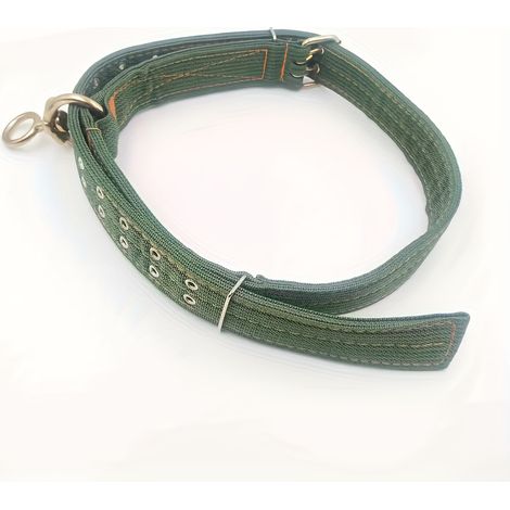 Collier pour vache épais à quatre couches, conçu en toile résistante et avec une attache en corde, idéal pour bovins, moutons, chiens et chevaux - Taille S (1/4)