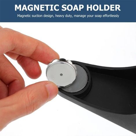 Lot de 6 plaques de rechange pour porte-savon avec aimant, porte-savon magnétique qui se presse facilement dans tous les savons, convient pour porte-savon, douche et salle de bain (1/3)