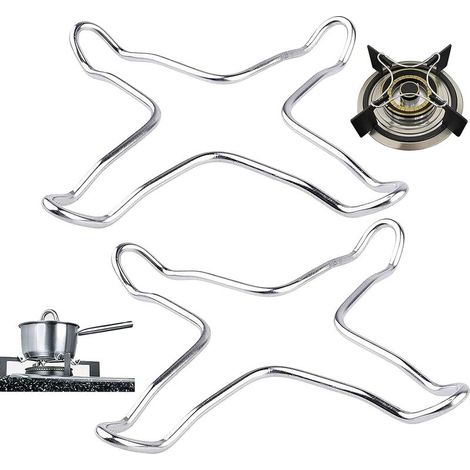 2 Pièces Universel Fonte Anneau à Gaz, Support Universel pour Cuisinière, Wok Support Stand pour Gaz Table de Cuisson, pour Les Cuisines, Les Machines À Café, Les Fours, Poêles À Gaz (1/5)