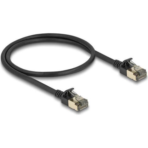 Delock 80338 rj45 cable de red cat.8.1 f/ftp slim pro 0,5 m negro (1/2)