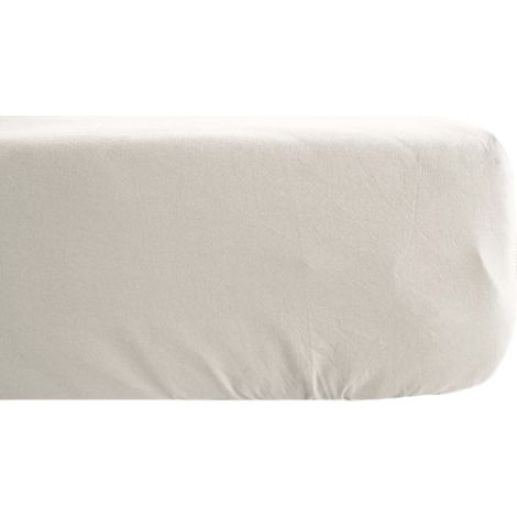 Drap housse coton lavé PALACE 140x190 cm (1/5)