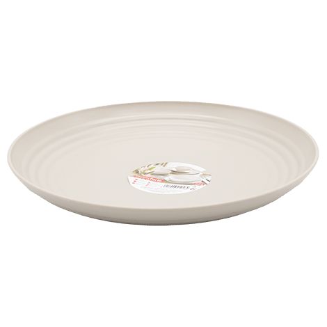 Plato plastico clasico 22 cm Marron (1/4)