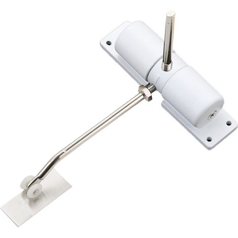 Ferme-porte Pneumatique - Pour Porte Intérieure - Réglable - À Rouleau - Compatible Tous Types de Charnières - 1 Pièce (1/5)