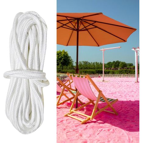 Corde de rechange parasol 2,8 m – Pour manivelle, mât – Réparation store extérieur (1/5)