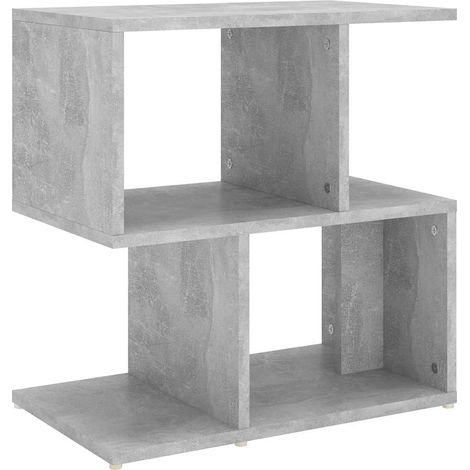 Maison Exclusive - Comodino Grigio Cemento 50x30x51,5 cm in Legno Multistrato