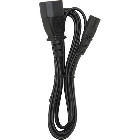 IEC320 C14 to C7 Male to Female Power Adapter Cable, for LCD Monitor, Printer, Digital Camera, 6.6 feet (1/5)