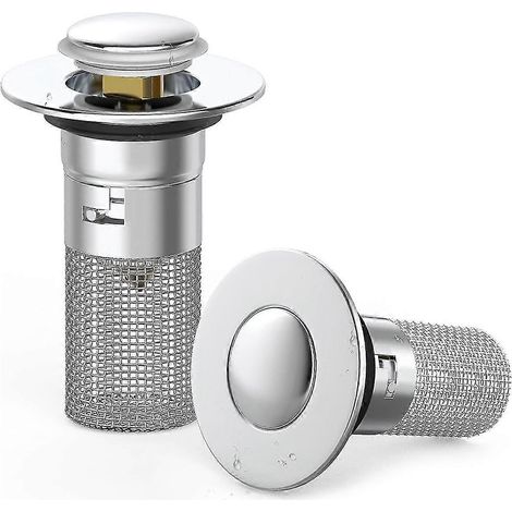 Couvercle de bonde escamotable en laiton, modèle universel, pour l'entretien de la salle de bain, du lavabo ou de la baignoire.-AquaForge (1/5)