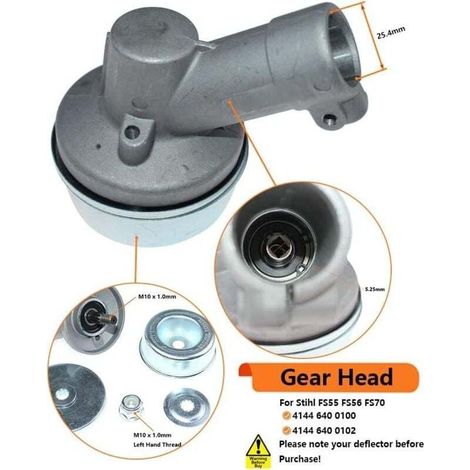 Testina del riduttore per decespugliatori Stihl FS55 FS56 FS70 4144 640 0100 4144 640 0102 (1/5)