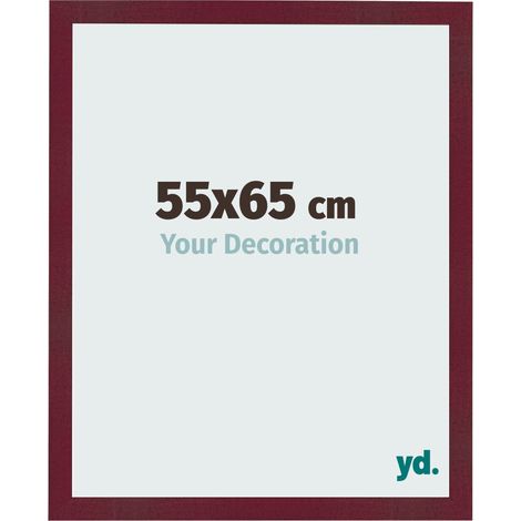yd. - Cadre photo 55x65 - Vin Rouge Patine - MDF - Bologna (1/5)