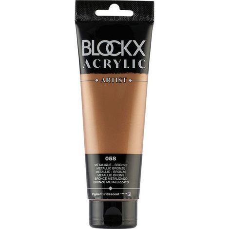 Peinture acrylique - Bronze - 058 - BLOCKX Artist - Qualité beaux-arts - Tube 120ml