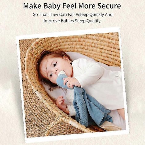 Couvertures de sécurité mignonnes pour bébés, en coton doux, motif animaux, 2025. Doudous et serviettes apaisantes unisexes et respirantes. (1/5)