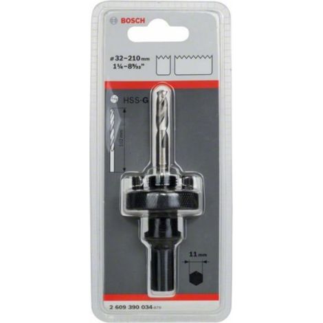 BOSCH  ADAPTADOR DE VÁSTAGO HEXAGONAL PARA SIERRAS DE CORONA DE 32-210 MM