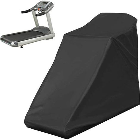 Funda para cinta de correr, funda antipolvo para cinta de correr, funda impermeable, tejido Oxford 210D, 168 x 75 x 135 cm, color negro. (1/4)