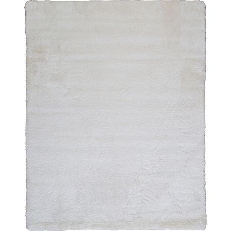 SAUVAGE - Tapis à poils longs extra-doux blanc 160x230 (1/5)