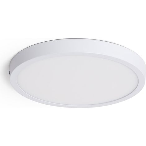 Plafonnier LED 24W Rond Aluminium Ø280 mm Slim CCT Sélectionnable Galán SwitchDimm Blanc