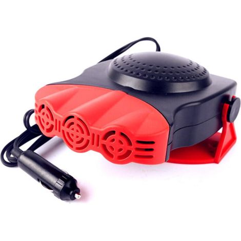 Chauffage soufflant pour voiture, dégivreur portable pour camping-cars, camions, camping-cars et voitures, rouge et noir, 24 V, 200 W (1/4)