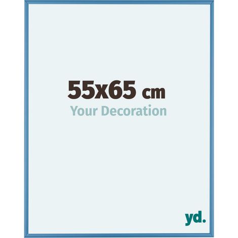 yd. - Cadre photo 55x65 - Bleu Acier - Aluminium - Kent