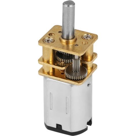 Moteur à Courant Continu N20 Haute Performance avec Boîte de Vitesses en Métal pour Diverses Applications Moteur à Engrenages de Réduction de Vitesse 50-2000 Tr/min DC3V 6V 12V (1/5)