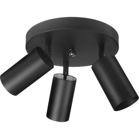 Plafonnier, spot, mobile, aluminium, 3xGU10, 55x100mm, noir mat, MCE362 B (1/5)
