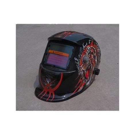 ZOLGINAH Casque de Soudure Automatique - Masque de Soudure avec 2 Lentilles et 2 Capteurs de filtre à ombre réglables DIN9-13 pour le soudage à l'arc de MIG TIG MAG [Classe énergétique A+++] (1/5)