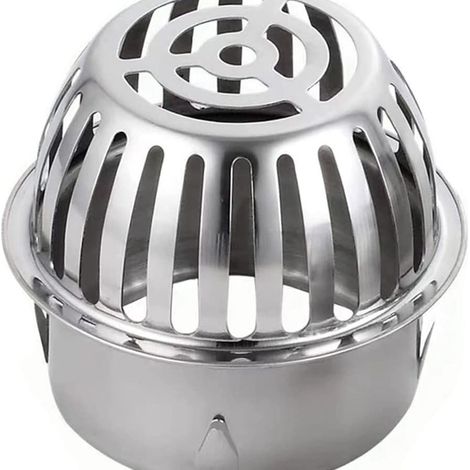 Scarico a pavimento anti-intasamento rimovibile, scarico a pavimento convesso in acciaio inox, ver (1/5)