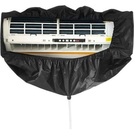 Housse de Protection pour le Nettoyage des Unités Intérieures des climatiseurs, Hotte de Lavage pour Climatiseur Mural étanche et Poussière avec Tuyau d'eau (1/5)