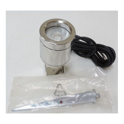 Projecteur exterieur LED 3W sur piquet en inox 316L 3000K alim 24V (non inclus) étanche IP65 PICO (1/3)