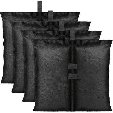 Lot de 4 sacs de lestage pour tente, ancrages robustes pour pieds de tente de camping, 5 kg chacun, avec attaches de sécurité (1/5)