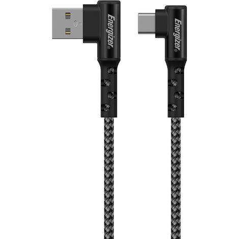 Energizer Ultimate - Câble de jeu USB-A vers USB-C 90° 2m (Noir) (1/3)