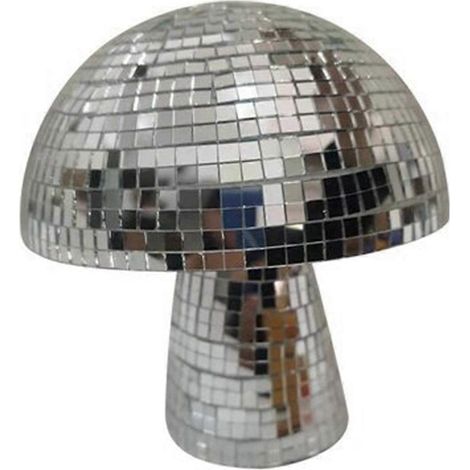 Boule à facettes disco en forme de champignon de 18 cm (7 pouces) pour décoration de chambre --- (1/5)