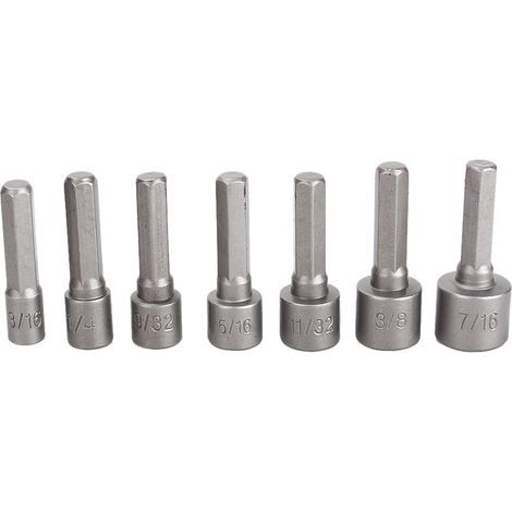 14-teiliges Set, elektrischer Steckschlüssel, Bitadapter, magnetische Sechskantnuss (nicht stark) (1/5)