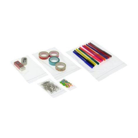 PACK 100 BOLSAS POLIETILENO 50 MICRAS AUTOCIERRE ZIP 120X180MM FIXO 50063300