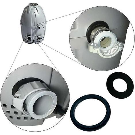 Lot de 3 joints d'étanchéité pour raccords Coleman Lay-Z-spa, raccords A et B/C (blancs) (1/2)