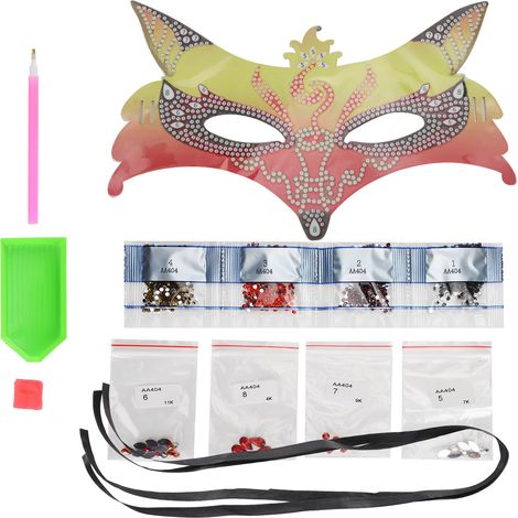 DIY Diamond Painting Facial Cover Costume Party Decoration Facial Shield Kit (AA404) (1/5)