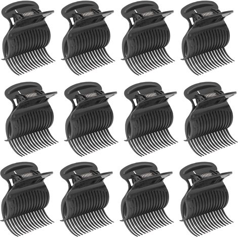 Bigoudis Cheveux, 12pcs Hot Roller Clips, L'isolation Thermique Aide à Protéger les Cheveux, les Pinces à Bigoudi de Rechange à la Mode pour les Femmes Filles (1/5)