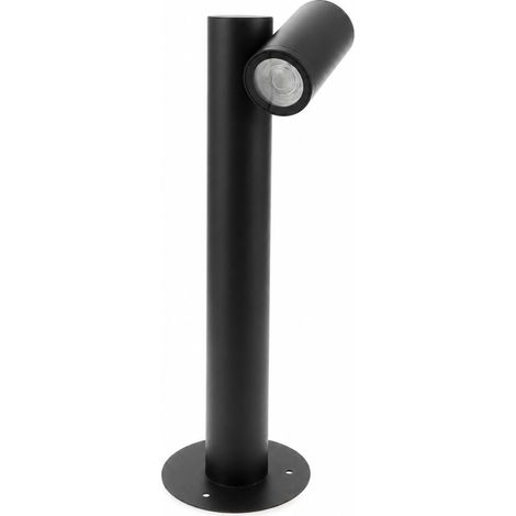 Balise Urban, culot GU10, étanchéité IP44, finition noir mat. Convient pour les allées, chemins et terrasses (ampoule non incluse). (1/5)