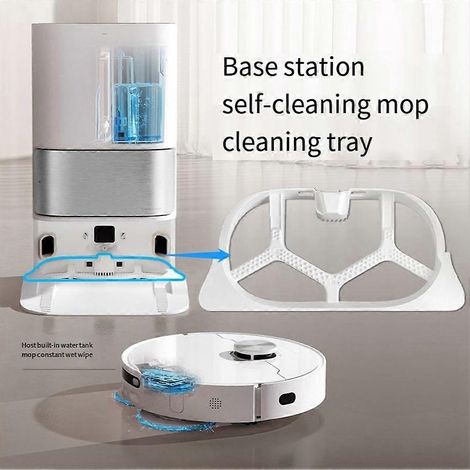 2er-Pack Halterungen für XIAOMI Mijia Omni 1S B101CN X10+ Dreame L10S Ultra/S10 Pro Staubsauger-Wischmopp-Reinigungsschale (1/5)
