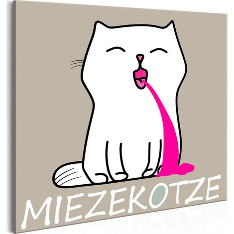 Tableau Imprimé "Miezekotze" 40x40cm (1/2)