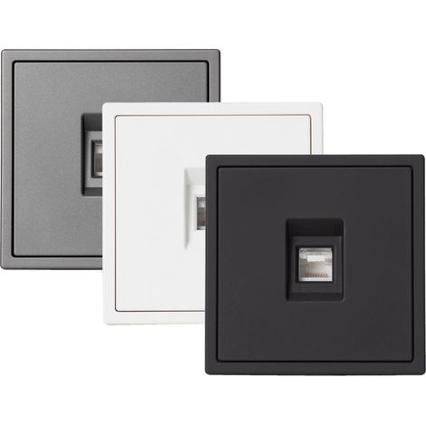 RJ45 Anschluss CAT 6 Internet Luxe 990 Schwarz