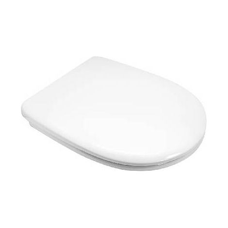 Sedile in termoindurente (Forma tipo 7) dedicato a casa ceramica Linpha serie Gelso. Dimensioni: Lunghezza cm 42,5 - 43,5 Larghezza cm 36. Soft-closing, a sgancio rapido.(DianFlex) Misura: Bianco