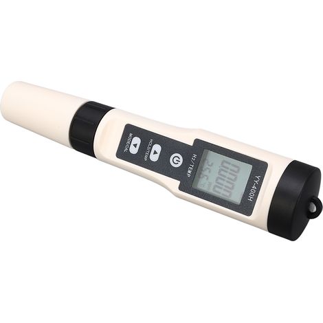 Stylo de test portable 2 en 1 pour l'analyse de la teneur en hydrogène de l'eau (H2), avec thermomètre et rétroéclairage. (1/5)