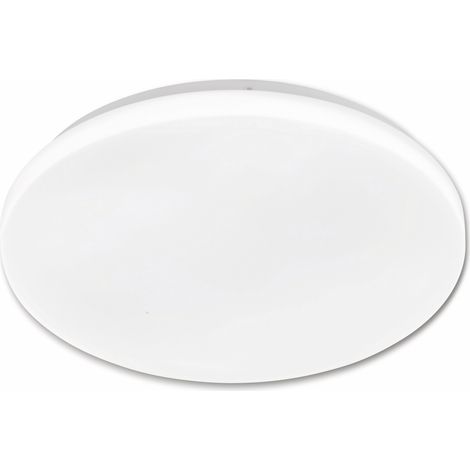 EGLO Deckenlampe Pogliola, Ø 31 cm, LED Deckenleuchte, Wohnzimmerlampe aus Stahl und Kunststoff, Lampe weiß, Kinderzimmerlampe, Küchenlampe, Bürolampe, Flurlampe Decke (1/5)
