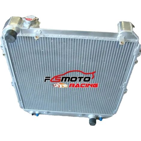 Radiador de aluminio, tamaño del núcleo 528 mm x 550 mm x 56 mm, tamaño total 600 mm x 665 mm x 115 mm, entrada/salida de 38 mm, rendimiento de refrigeración un 30 % superior, ajuste perfecto para fur (1/5)