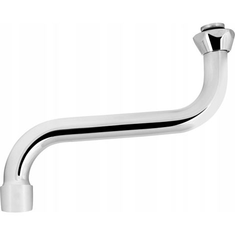 BECCUCCIO PER RUBINETTI TIPO S 18 CM 3/4 POLLICE CROMATO DIAMANTE