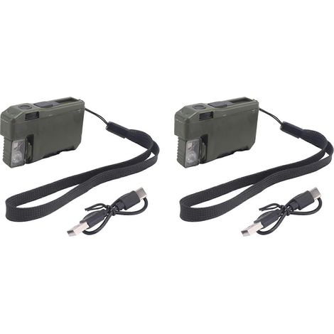Lampe torche EDC rechargeable G5 (x2), 400 lumens, mini lampe LED magnétique de poche avec rotation à 180° et double éclairage RGB (1/5)