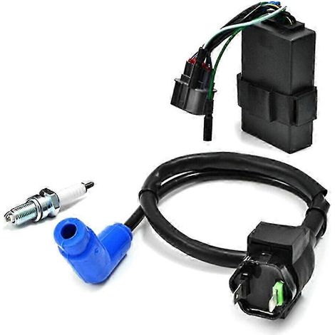 Bobine d'allumage, bougie, boîtier CDI 30410-HN5-67130510-HN5-670, compatible avec Rancher TRX350 2000-2005. (1/5)