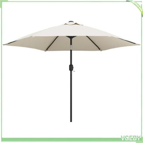 Parasol de jardin - FAFEICY - 40770 - 3 m - Inclinable - Mât acier 38 mm (1/5)