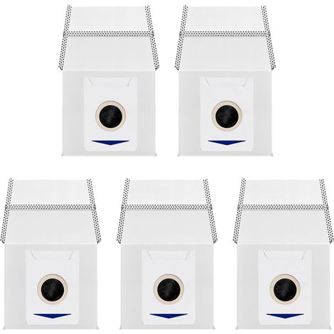 Für geeignet für ecovac t30s/t30s Pro/X5 Omni/deebot x2 Omni/x2 pro Serie Clip Toner Staubbeutel, AI-Kehrmaschinenzubehör, Staubsaugerbeutel, Aktivkohle-Staubbeutelzubehör, 5 Stück 3L (1/5)